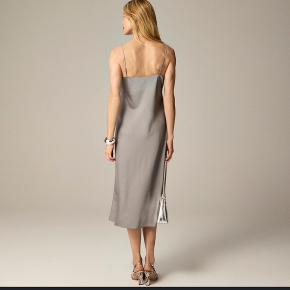 J Crew Gwyneth slip dress in luster charmeuse - Picture 2 of 6